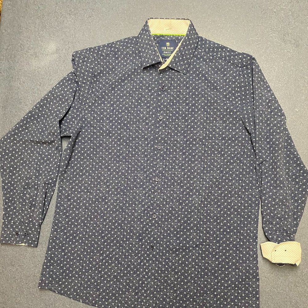 Tom Baine Slim fit XL(17) wrinkle free shirt